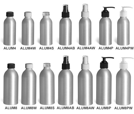 Brushed Aluminum Bottles