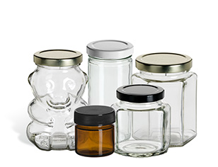 Browse categories of glass jars.